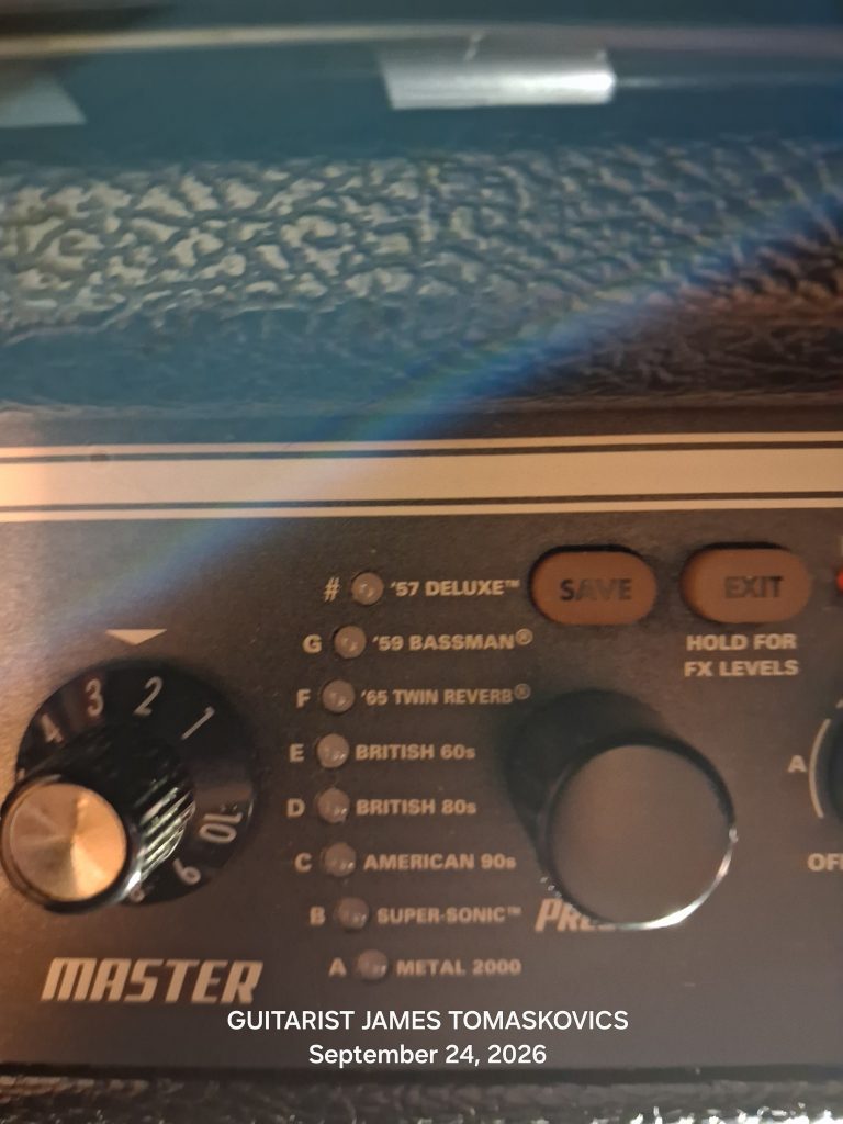 Fender Mustang 1 V2 1x8 20 Watt Amp Guitarist James Tomaskovics